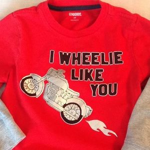 Gymboree long sleeve 2T motorcycle shirt